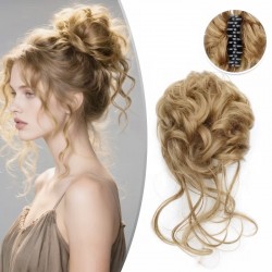 Coc modern din par artificial cu cleste SW2071688 - Blond Nisipiu